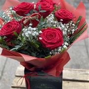 Luxury 6 Red Rose Bouquet 
