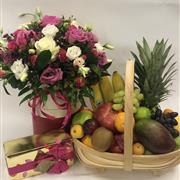 Flowers, Fruit and Chocolates Gift Set