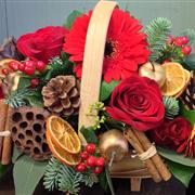 A Christmas Trug Basket