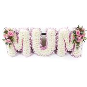 A PINK AND WHITE MUM Tribute