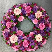 Pink &amp; Mauve Wreath