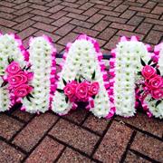 All Cerise Pink Nan Funeral Tribute