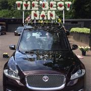 Funeral Lettering Simply The Best Nan on 3 tiered frame