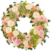 Pink and Peach Wreath
