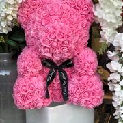 Pink Rose Teddy Bear