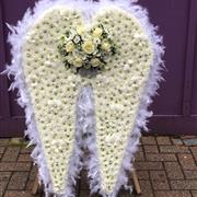 Bespoke  Large Angel Wings Funeral Tribute