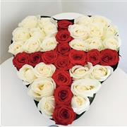 England Heart Shaped Funeral Tribute