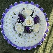 Purple and White Posy Tribute