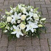 White and Creams Sympathy Basket