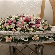 Casket dressing of Garlands and Coffin Spray