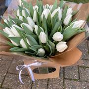 White Tulip Bouquet