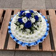 Blue Posy Funeral Tribute
