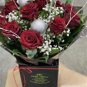 Festive red roses