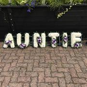 Auntie funeral tribute foliage