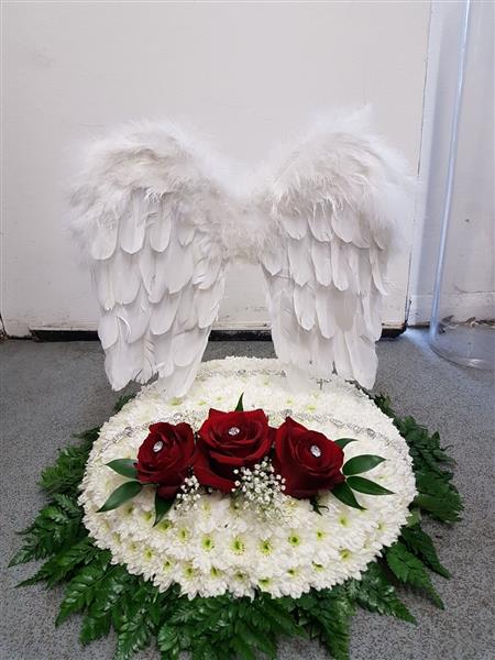 Angel Wings Funeral Tribute Debbie Western Flowers, London