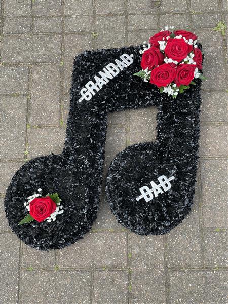 Musical Funeral Musical Note Funeral Tribute