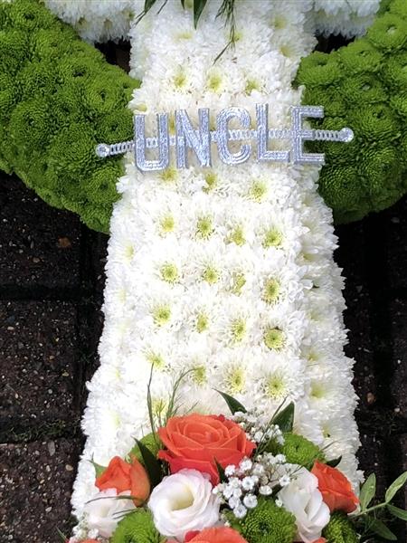 celtic cross funeral tribute debbie western flowers london